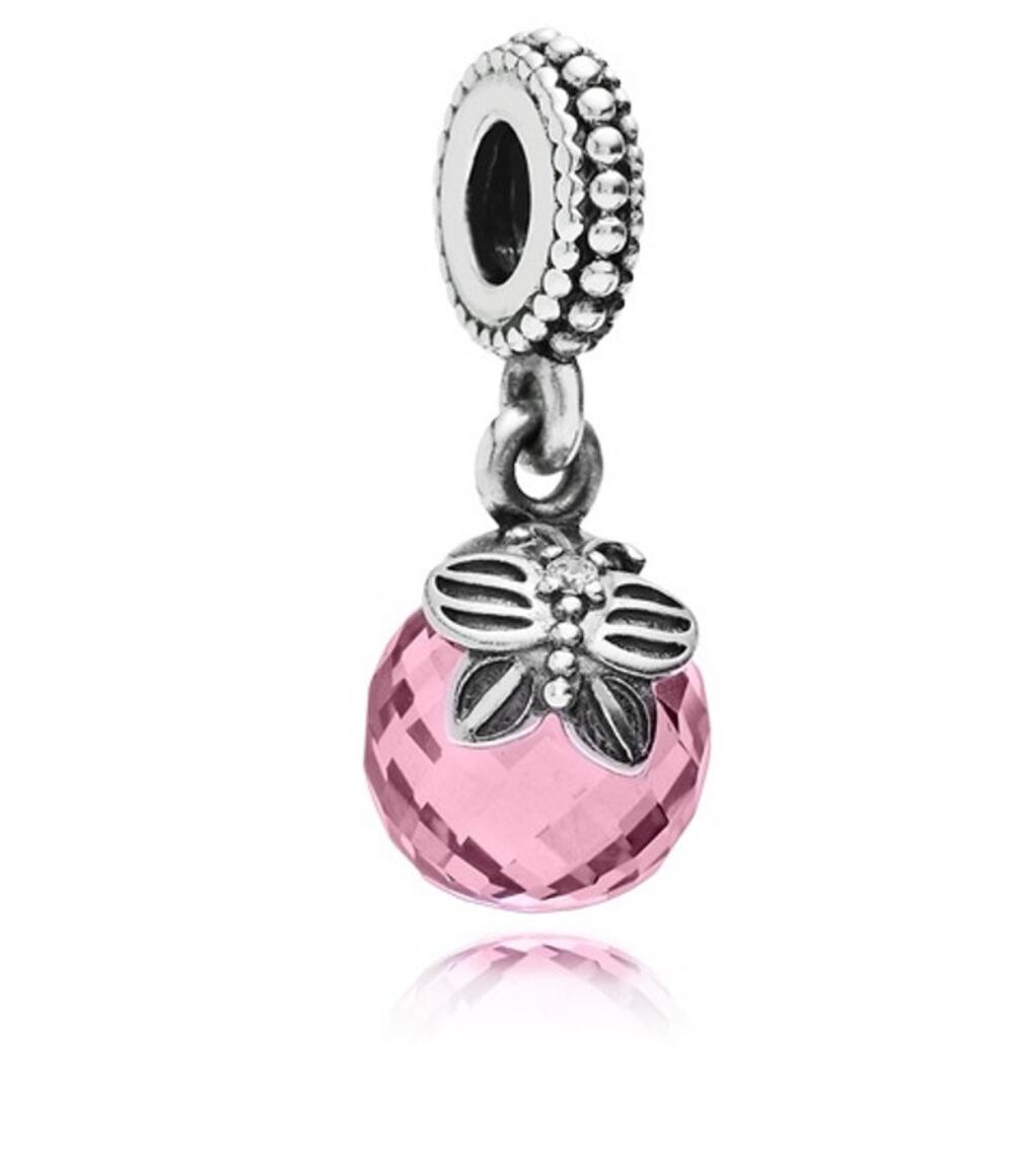 Pandora Morning Butterfly Pink CZ Dangle Charm S925 ALE Retiredetired